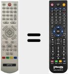 Replacement remote control for IPTV001