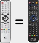 Replacement remote control for IDL6651N