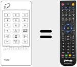 Replacement remote control for RC202