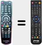 Replacement remote control for HD6000