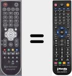 Replacement remote control for ECR-510-PVR