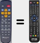Replacement remote control for RS 220P