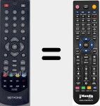 Replacement remote control for TX-4000T