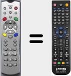 Replacement remote control for DIGI2000