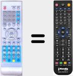 Replacement remote control for TP1906D