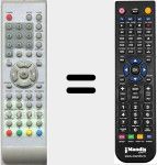 Replacement remote control for TP19072603DVB