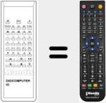 Replacement remote control for DIGICOMPUTER43
