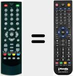 Replacement remote control for STB1AW09PLUS