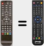 Replacement remote control for RCDTV075D