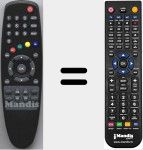 Replacement remote control for TDT10