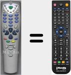 Replacement remote control for RCS19M0H