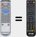 Replacement remote control for 2033T