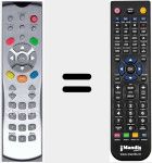 Replacement remote control for TP 186