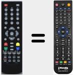 Replacement remote control for TDT5500