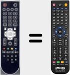 Replacement remote control for RCPVR5400