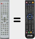 Replacement remote control for MCT2100