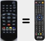 Replacement remote control for TDT07