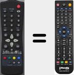 Ersatzfernbedienung f&uuml;r VSR100G-III (08010389)