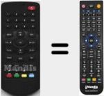 Replacement remote control for LV6T4SD