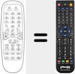 Replacement remote control for RC362