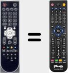 Replacement remote control for RCRE212701SPVR