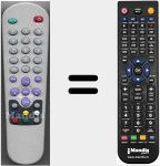 Replacement remote control for DVB1000S