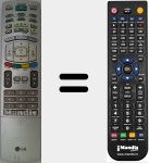 Replacement remote control for AKB30588001