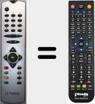 Replacement remote control for RC1243 (20204028)