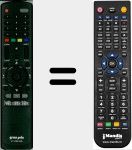 Replacement remote control for LT 229 HD