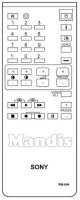 Originalfernbedienung SONY RM 644 (A1470728A)