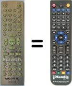 Replacement remote control DVD-3004