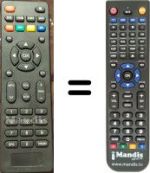 Replacement remote control Géant Electronics GN-M4 MINI