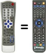 Replacement remote control RC-DVD910