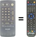 Replacement remote control Sony SEC2419