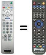 Gleichwertige Fernbedienung Sony SEC3970