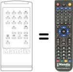 Replacement remote control DENKO CTV 3693