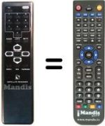 Replacement remote control MYSAT 210 PLUS