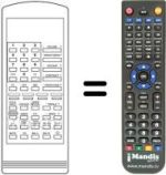 Replacement remote control HVS54545