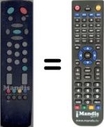 Gleichwertige Fernbedienung Vestel 8270