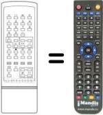 Replacement remote control 2872