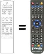 Replacement remote control Samsung CX 6833W