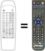 Replacement remote control 10 P