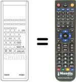Replacement remote control Rediffusion TV 0458