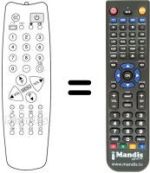 Replacement remote control Protech CTV 7294