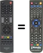 Replacement remote control Sharp LC 32 SH330E