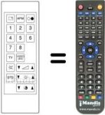 Replacement remote control CT-74 FC
