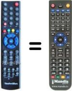 Gleichwertige Fernbedienung Technisat DIGIBOXX T4