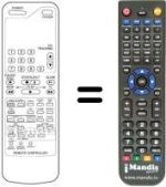 Replacement remote control JINN SONIC 7700 VCR