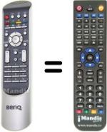 Gleichwertige Fernbedienung Benq DV 3750