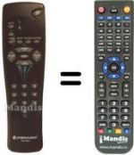 Replacement remote control F SAT 6BE2